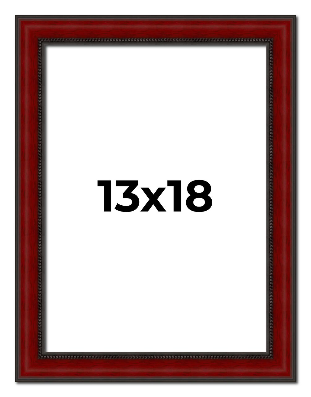 Weathered Red Picture Frame - UV Acrylic, Foam Board Backing, Hanging Hardware